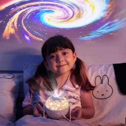 image-Galaxy Projector Starry Sky Projection Bedroom Bedside Decoration Night Light
