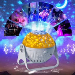 image-Galaxy Projector Starry Sky Projection Bedroom Bedside Decoration Night Light