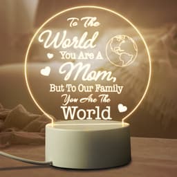 image-Suitable For Mommy Birthday LED Night Light Warm Bedside Decoration
