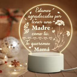 image-Suitable For Mommy Birthday LED Night Light Warm Bedside Decoration