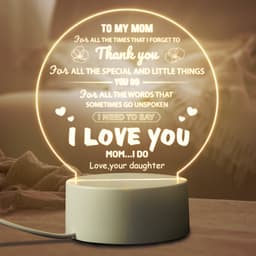 image-Suitable For Mommy Birthday LED Night Light Warm Bedside Decoration