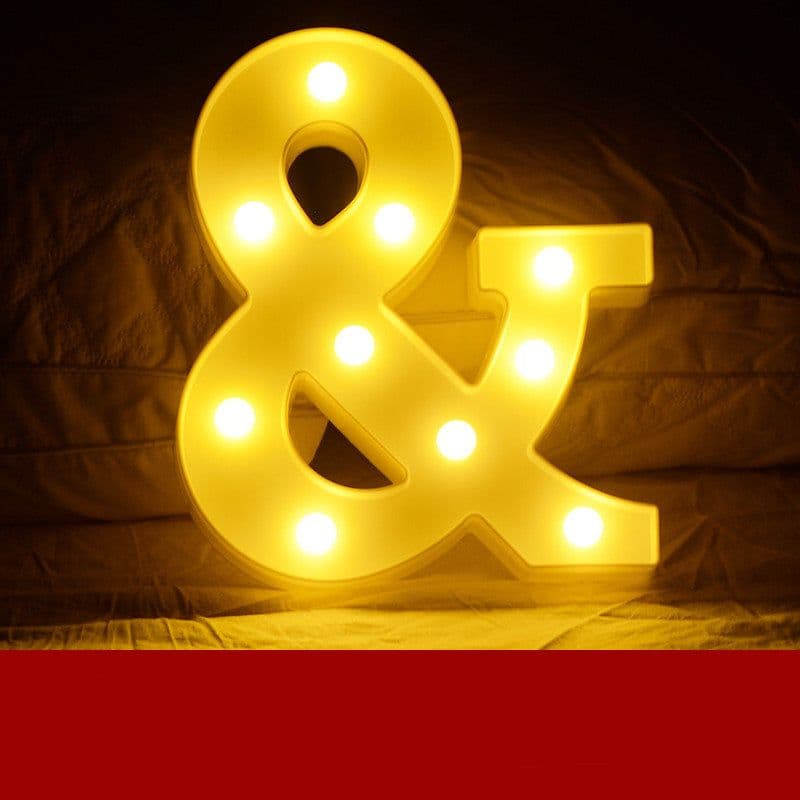 image-Led Letter Lights Happy Birthday Confession Proposal Arrangement
