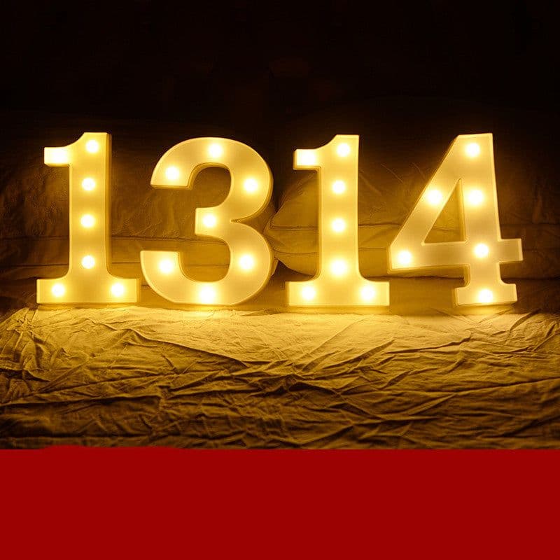 image-Led Letter Lights Happy Birthday Confession Proposal Arrangement