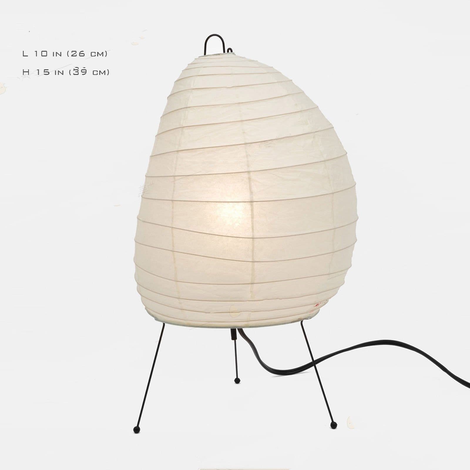 image-Japanese Style Rice Paper Living Room Bedroom Nordic Decorative Table Lamp