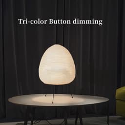 image-Japanese Style Rice Paper Living Room Bedroom Nordic Decorative Table Lamp