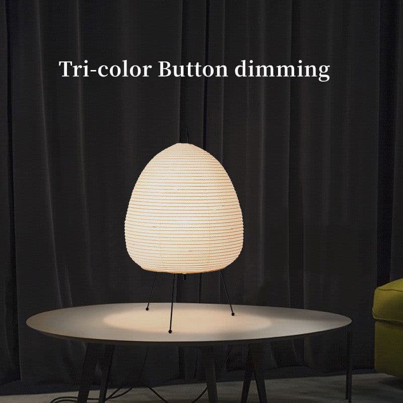image-Japanese Style Rice Paper Living Room Bedroom Nordic Decorative Table Lamp