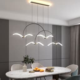 image-Modern Minimalist Bedroom Showroom Window Seagull Led Chandelier
