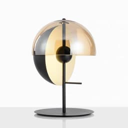 image-Nordic Creative Hemisphere Round Living Room Bedroom Art Deco Desk Lamp