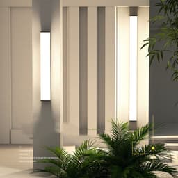 image-Home Outdoor Waterproof Long Strip Outdoor Wall Light