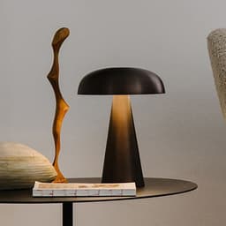 image-Mushroom Lamp LED Table Lamps Touch Dimming Rechargeable Restaurant Hotel Bar Bedside Decor Dimmable Bedroom Desk Night Lights