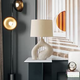 image-Modern Minimalist Creative Living Room Table Lamp Nordic Fabric