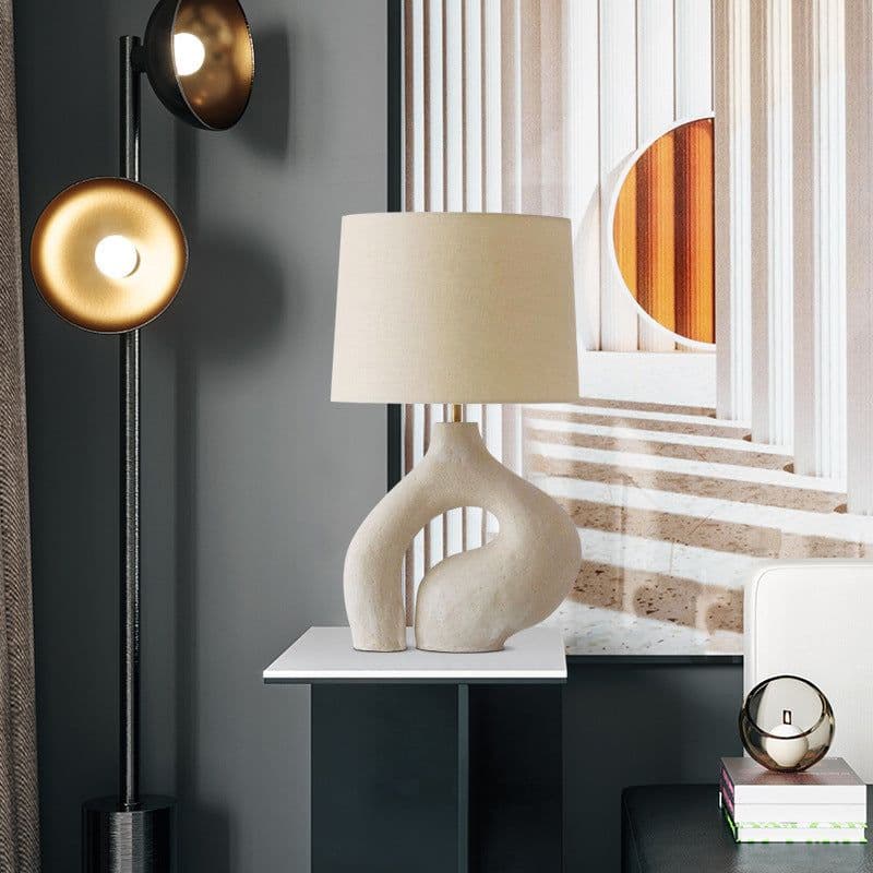 image-Modern Minimalist Creative Living Room Table Lamp Nordic Fabric