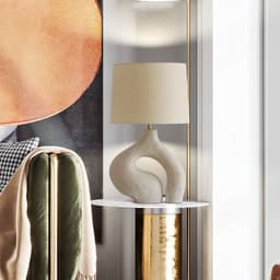 image-Modern Minimalist Creative Living Room Table Lamp Nordic Fabric