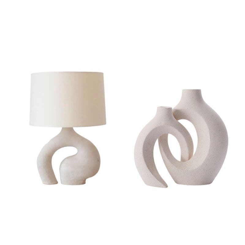 image-Modern Minimalist Creative Living Room Table Lamp Nordic Fabric