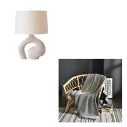 image-Modern Minimalist Creative Living Room Table Lamp Nordic Fabric