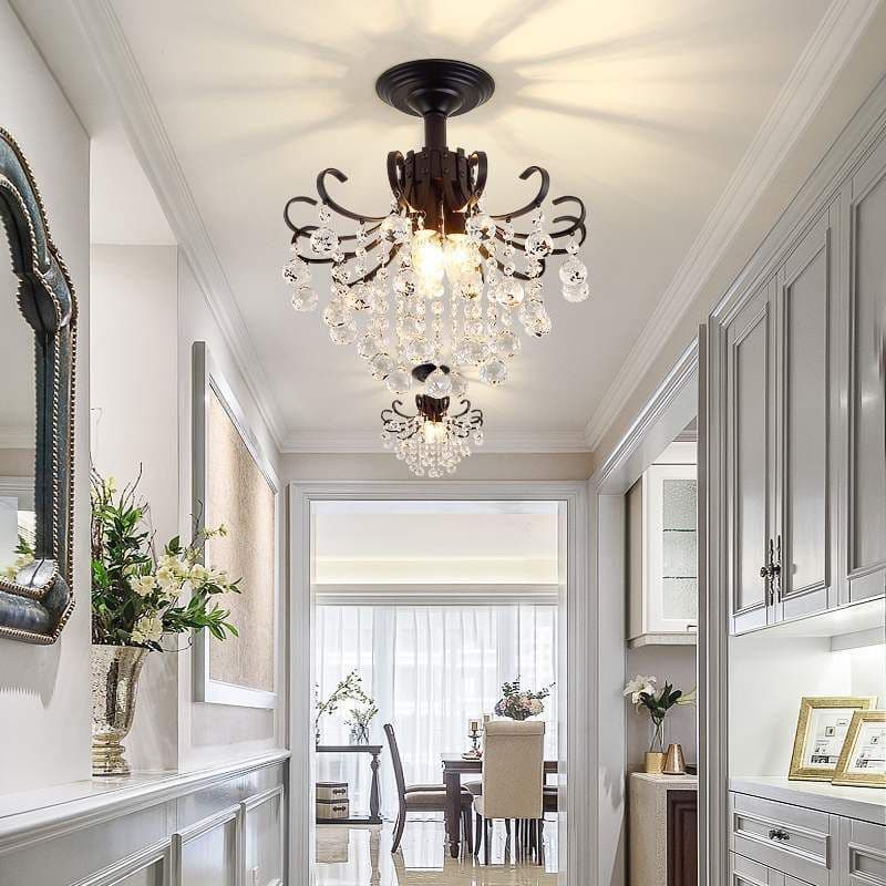 image-European Light Luxury Small American Restaurant Crystal Chandelier