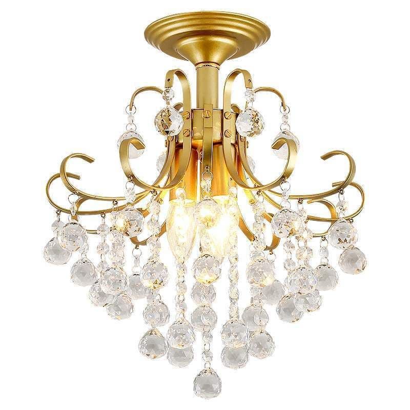 image-European Light Luxury Small American Restaurant Crystal Chandelier