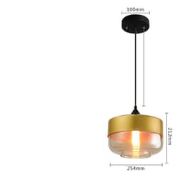 image-Art Bar Personality Creative Three-Headed Glass Chandelier