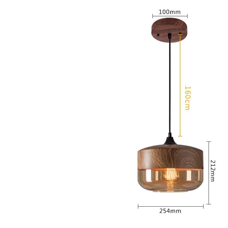 image-Art Bar Personality Creative Three-Headed Glass Chandelier