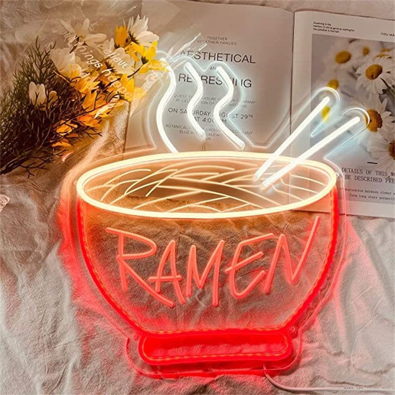 image-Creative Shape Noodle Background Wall LED Light