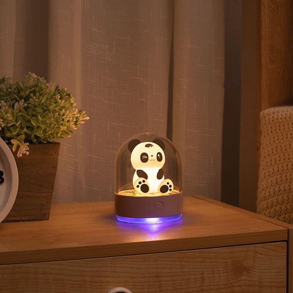 image-3d Creative Panda Car Bedside Night Light Usb Charging Led Table Lamp