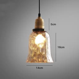 image-Simple Bedroom Bedside Glass Chandelier Retro Industrial Style