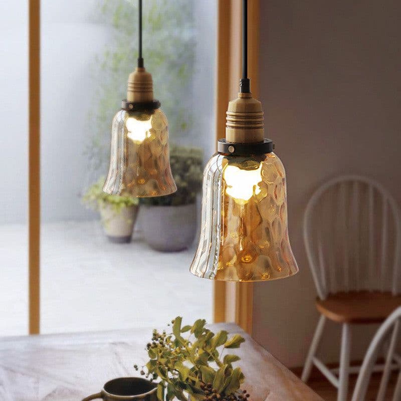 image-Simple Bedroom Bedside Glass Chandelier Retro Industrial Style