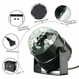 image-Disco Party Lights Strobe LED DJ Ball Sound Activated Bulb Dance Lamp Decoration