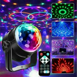 image-Disco Party Lights Strobe LED DJ Ball Sound Activated Bulb Dance Lamp Decoration