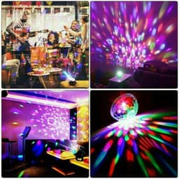 image-Disco Party Lights Strobe LED DJ Ball Sound Activated Bulb Dance Lamp Decoration