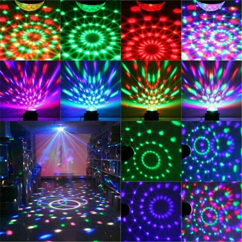 image-Disco Party Lights Strobe LED DJ Ball Sound Activated Bulb Dance Lamp Decoration