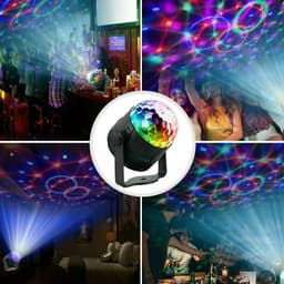 image-Disco Party Lights Strobe LED DJ Ball Sound Activated Bulb Dance Lamp Decoration