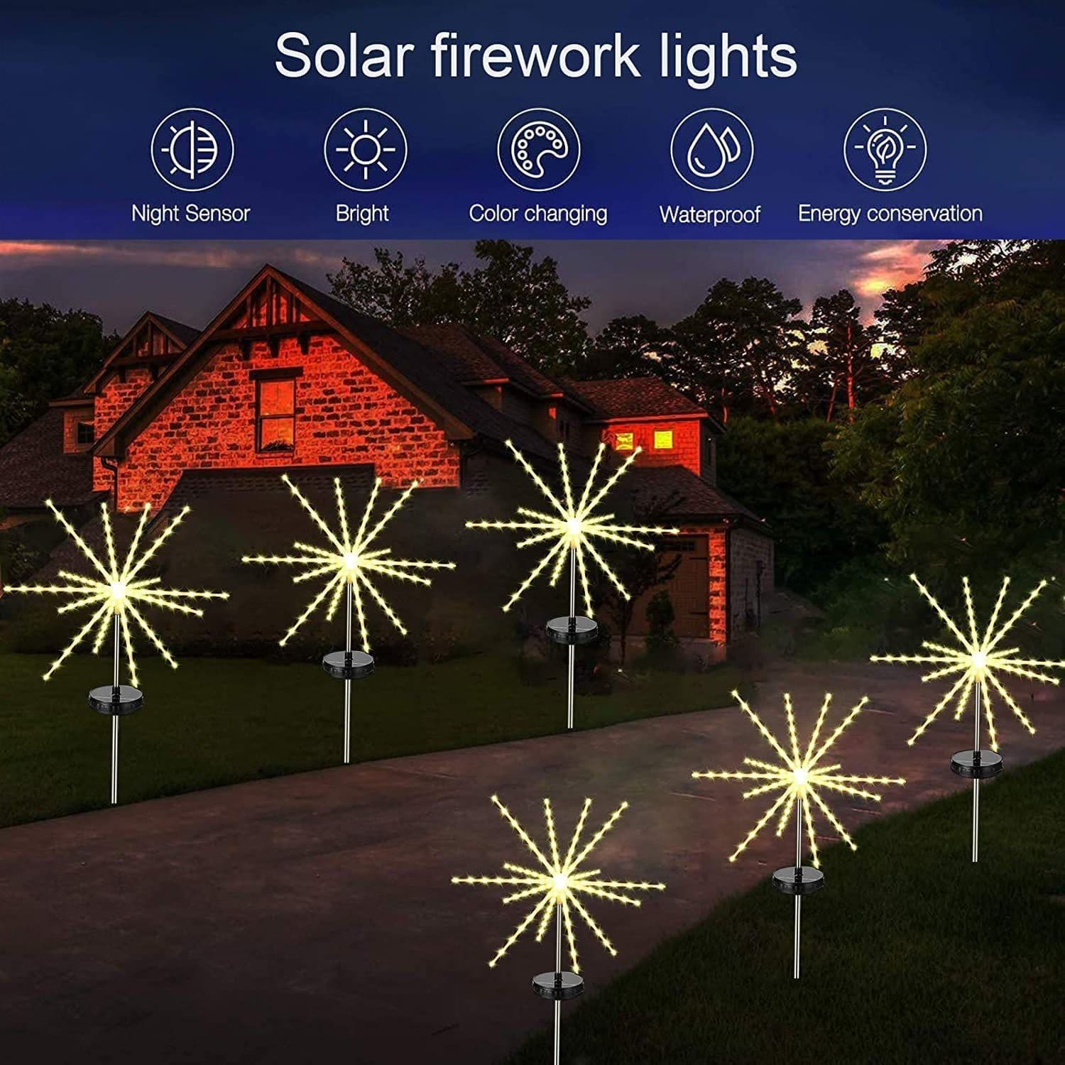 image-Solar Meteor Shower Marquee Fireworks Lights