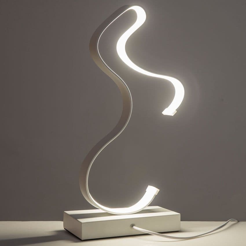 image-Postmodern Minimalist Shaped Table Lamp Romantic Bedroom
