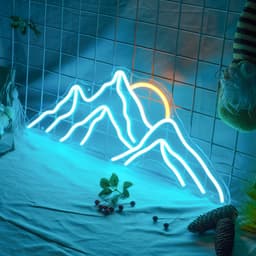 image-Mountain Shape Atmosphere Acrylic Sunrise Led Neon Light