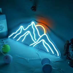 image-Mountain Shape Atmosphere Acrylic Sunrise Led Neon Light