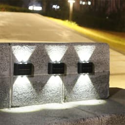 image-Solar Outdoor Garden Light Up And Down Glowing Atmosphere Wall Lamp Courtyard Street Landscape Garden Decorative Light