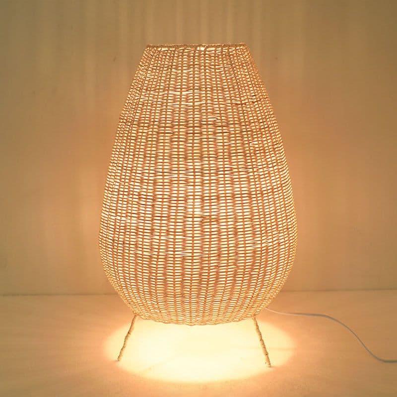 image-Japanese Style Floor Lamp Rattan Art Living Room Bedroom
