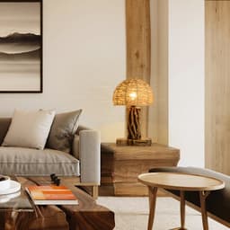 image-Rustic Retro Nostalgic Rattan Living Room Bedroom