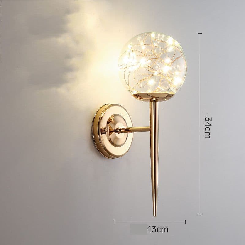 image-Light Luxury Crystal Transparent Creative Bedside Lamps