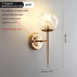 image-Light Luxury Crystal Transparent Creative Bedside Lamps