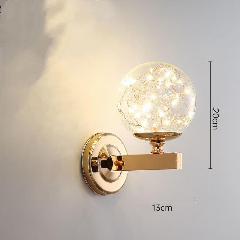 image-Light Luxury Crystal Transparent Creative Bedside Lamps