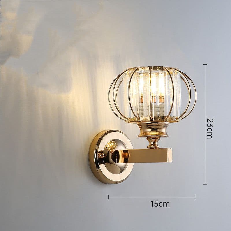 image-Light Luxury Crystal Transparent Creative Bedside Lamps