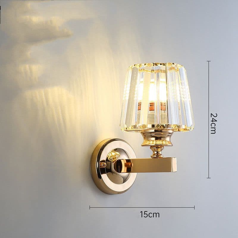 image-Light Luxury Crystal Transparent Creative Bedside Lamps