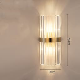 image-Light Luxury Crystal Transparent Creative Bedside Lamps