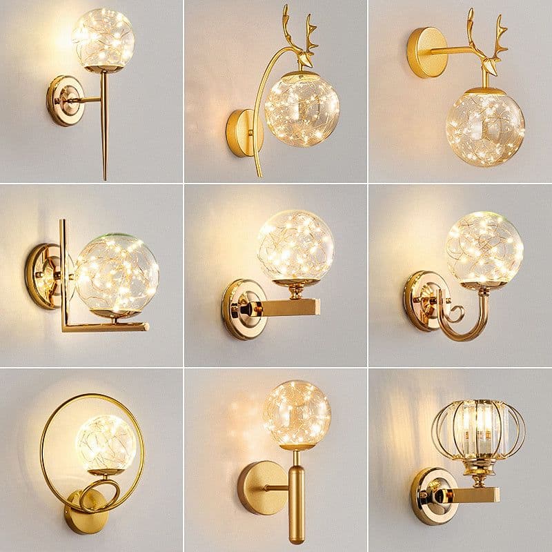 image-Light Luxury Crystal Transparent Creative Bedside Lamps