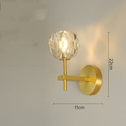 image-Light Luxury Crystal Transparent Creative Bedside Lamps