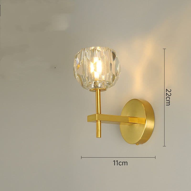 image-Light Luxury Crystal Transparent Creative Bedside Lamps