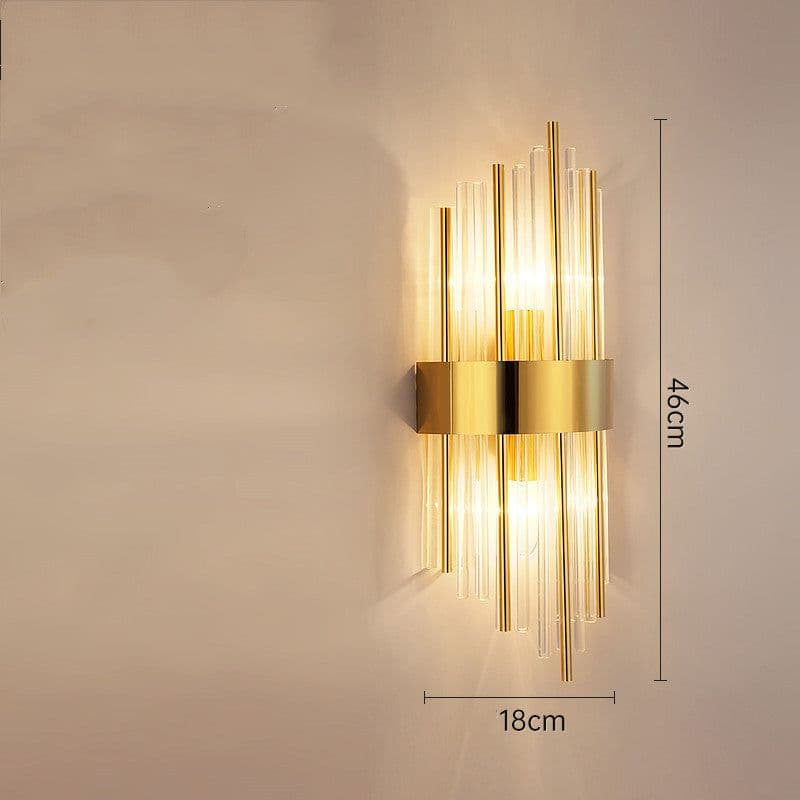 image-Light Luxury Crystal Transparent Creative Bedside Lamps