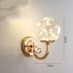 image-Light Luxury Crystal Transparent Creative Bedside Lamps